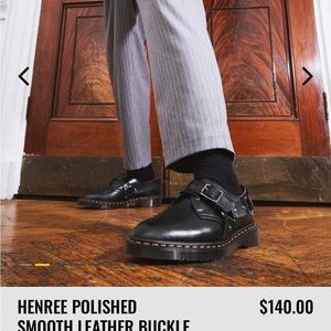 DR. MARTEN HENREE BUCKLE SHOES LEATHER